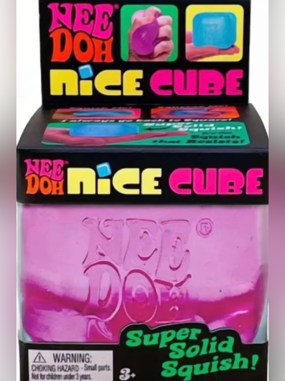 Schylling NeeDoh Nice Cube Pink & Blue